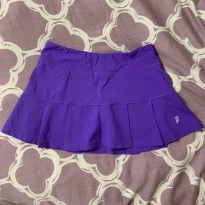 Pleated tennis skirt skort